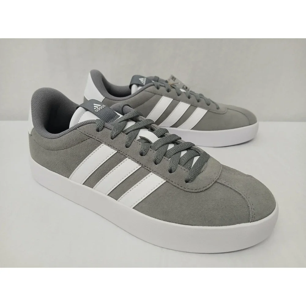 Adidas VL Court 3.0 Gray White‎ Mens Skateboarding Shoes Sneakers ID6276 Sz 8.5